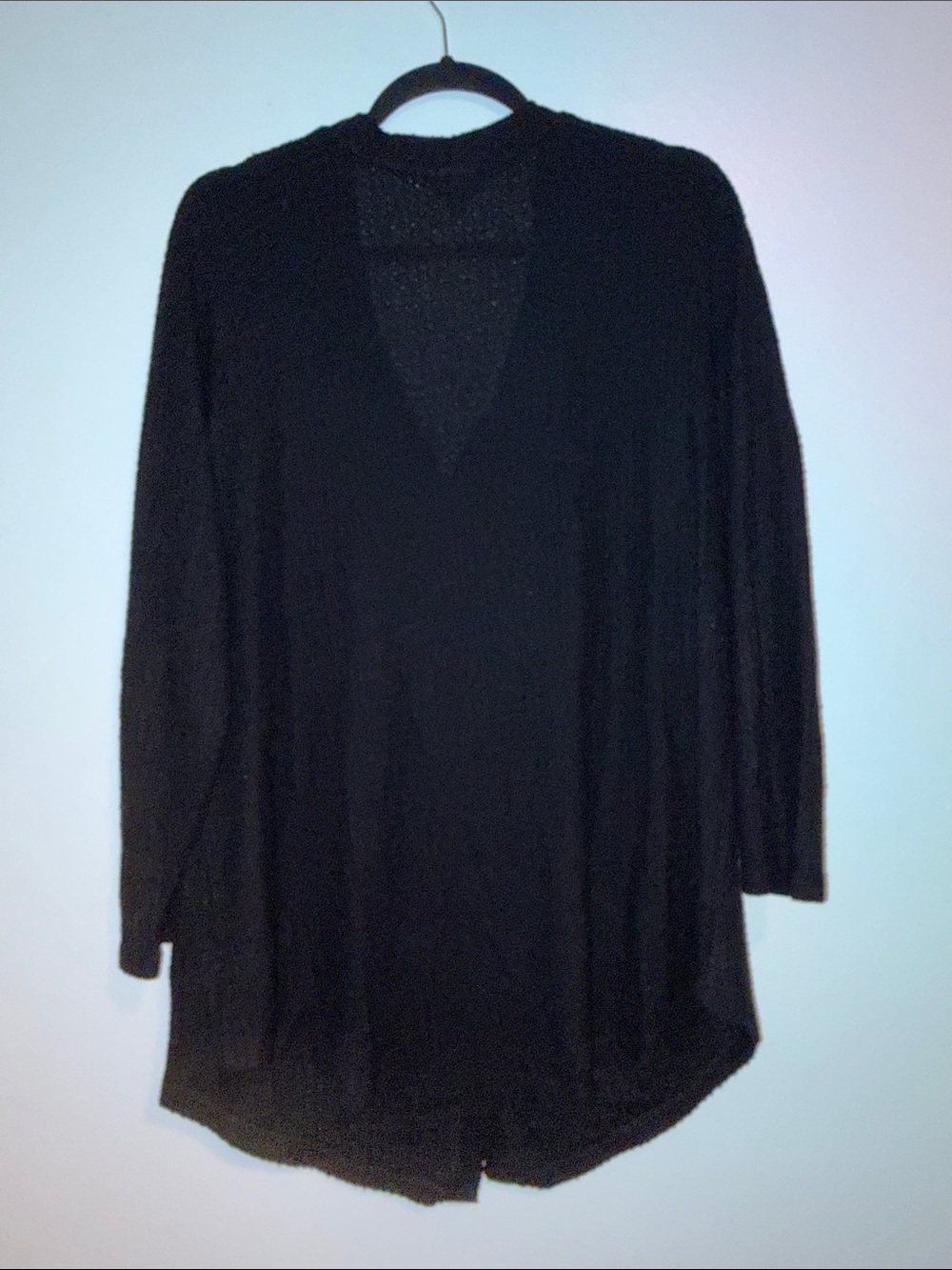 Torrid WORN ONCE Super Soft Black Button Front Waffle Knit Cardigan Size 1 - Picture 2 of 6